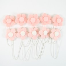 DIY 꽃다발재료 양모꽃 10송이, 10개, 핑크