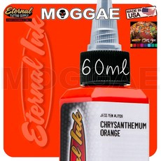 Eternal伊特諾 Jess Yen雕顏一門23色紋身色料 單售2oz 美國原廠進口 色乳器材MOGGAE魔鬼刺青顏料, 1個, 60ML#J菊花橙Chrysant..O, 60ML#J菊花橙Chrysant..O