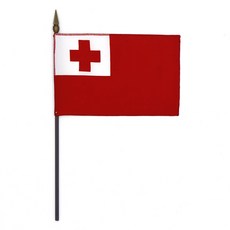 인사동공예 미니 탁상기 깃발 세계 국기 만국기 10x15cm, 1개, 통가