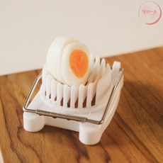 소월상점 2in1 에그 커팅기 화이트 삶은달걀자르기