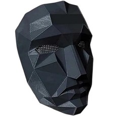 魷魚遊戲面具配件 角色扮演道具 派對主題裝扮 幾何造型面具 萬聖節服飾配件