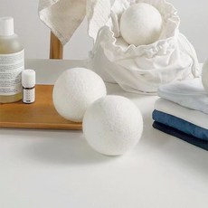 로에드 뉴질랜드 양모 세탁 볼 건조기 천연 양모볼 6P, 1개, 건조기 양모볼 6P(세트)