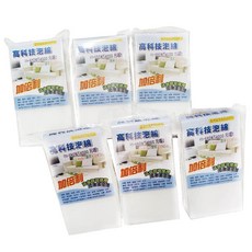 加倍利 高科技泡棉清潔海綿 6入組 強效去汙不傷表面 居家清潔好幫手, 1個