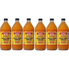 Bragg 일본직구 브래그 자연유래 사과 사이다 식초 직수입 6종 세트, 946ml