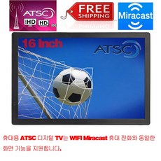 D16 15 인치 WIFI racast LEADSTAR 충전식 휴대용 미니 디지털 TV