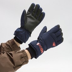 앨오앤지 사이즈 구분 남여 커플 스키 장갑, 남성GOSK네이비, 1개