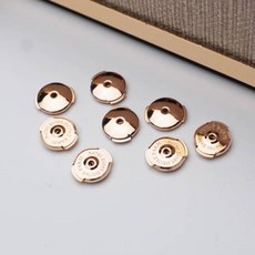 귀걸이 뒷마개 피어싱 잠금볼 뒷장식 뒷침 실리콘 클러치 꽁다리, A. 라지 로즈 골드 귀마개(1쌍)