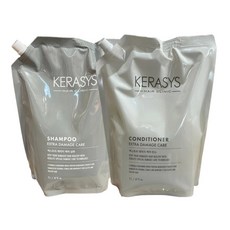 케라시스 손상모발케어 엑스트라 데미지케어 대용량 업소용 샴푸+린스 2000ml (2개입), 1개
