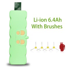 Irobot Roomba 호환 배터리 144v 6.4Ah 3.8Ah 5.0Ah 500 600 700 800 900, [12] 6.4Ah Li-ion Green
