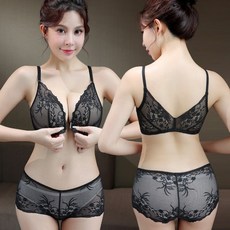 【前扣款聚攏內衣】小胸顯大 胸大顯小 防下垂 防止外擴 調整型內衣 提拉聚攏 成套內衣褲 透氣不悶汗 前扣式美背