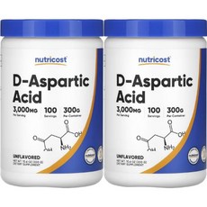 뉴트리코스트 고흡수 DAA 디 아스파르트산 파우더 무맛, 2개, 300g
