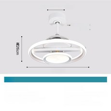pick 작은방실링팬 조명 미니 거실 선풍기 실링팬, 항공 알루미늄 고풍량 G 50cm 6단 C