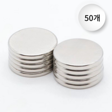 쇼픽스 초강력 네오디움 원형 자석 12mm x 2mm, 50개