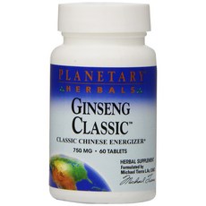 PLANETARY HERBALS 人參經典 750 毫克片劑, 60 件, 1個
