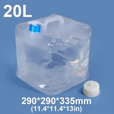 5/10/20L 접이식 물통 캠핑 하이킹 해변 보관 바구니에 대 한 휴대용 야외 용기, 03 20L