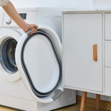 行動式摺疊髒衣籃 浴室家用伸縮洗衣盆, 小號灰色53*38*24, 1套