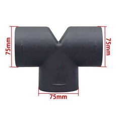 에어 벤트 덕트 Y T L 플랫 엘보 파이프 배출구 Webasto Eberspae r 디젤 주차 히터 용 배기 조이너 커넥터, T 75MM, 1개, T 75MM