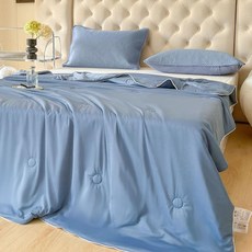메종드라종 여름이불 시원한 쿨이불 쿨링 냉감, 진파랑