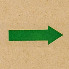 방향 스티커 화살표메모스티커, 투명 - 빨강