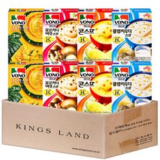 보노스프 4종 (단호박2+버섯2+콘2+클램차우더2), 1세트, 474g