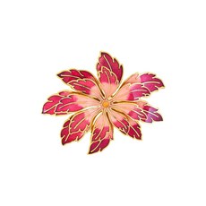 수잔 카플란 빈티지 중고 1980's 로터스 플라워 브로치