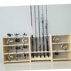 루체트리 거치대 우드빌드 로드거치대 낚시대거치대 릴거치대 벽걸이형, 선택01. 로드거치6구+릴거치4구