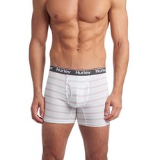 Hurley 남성용 에브리데이 복서 브리프 2팩 서밋 스트라이프 스몰 스트라이프103206