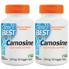 Doctor's BEST 無麩質肌肽素食膠囊 500mg, 90顆, 2罐