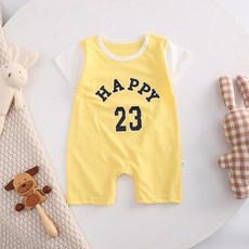 몽실이 해피멜빵 우주복 아동 유아용 여름 반팔 외출복