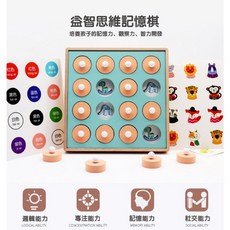 益智邏輯思維訓練記憶棋智力開發桌遊期教玩具收納 兒童玩具 益智玩具 兒童節禮物, 1個, 主圖, 主圖