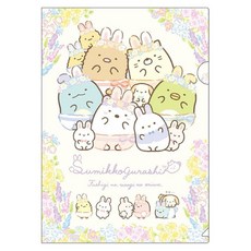 角落小夥伴 L型文件夾 資料夾 L型書夾 現貨正版 角落生物文件收納 恐龍 白熊 炸蝦 貓咪 炸豬排 企鵝, 1個, 兔子