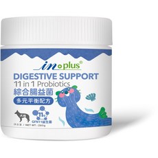 IN-PLUS 11合1綜合腸益菌，狗狗專用益生菌，腸胃保健首選，快速出貨, 1個