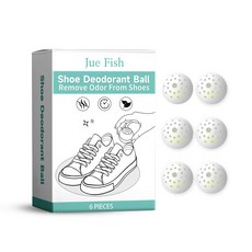 Jue Fish 鞋子除臭球 鞋櫃衣櫥抽屜車內香氛 消除異味, 1個, 6 片