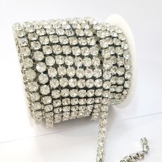 줄란(3mm 4mm 5mm 6mm), 1개, 백금도금 크리스탈  90cm, 3mm