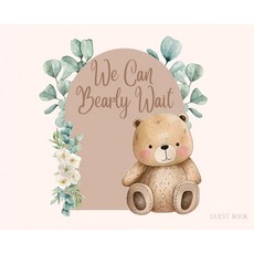 (영문도서) Bear Baby Shower Guest Book (landscape) Hardcover, Lulu and Bell, English, 9781839903830
