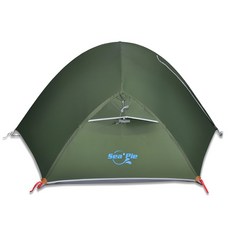 Sea Pie ROCK100 登山帳篷 野營帳蓬 機車野營 附修理包, 橄欖綠, 1人