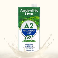 오스트렐리아스 A2 풀크림 멸균우유, 1L, 1개