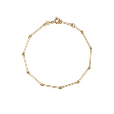 위바이화이트버드 야스민 스몰 14K 옐로 골드 체인 브레이슬릿