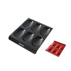 三能屋諾 6連貝殼模 瑪德蓮模 台灣製, 1個, UN11008-6連貝殼模