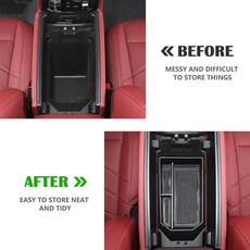 존코코 ABS 자동차 콘솔 정리함 센터 트레이 보관함 5 시리즈 G60 중앙 팔걸이 컨테이너 정리함과 호환됩니다