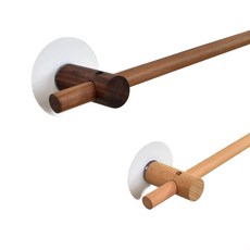원목 커튼봉 무타공 고정 브래킷 인테리어, 80cm, 1개, 1.8cm 너도밤나무