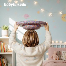 슈타펠슈타인 인사이드 레인보우 감각 디딤돌 파스텔 발달 스태킹스톤, AG. 컬러 밸런스 보드