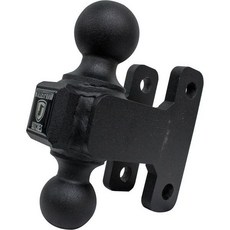 バレットプルーフヒッチ - 調整可能なトレーラーヒッチ 2インチおよび2-5/16インチのデュアルボールマウント 2-5/16インチの交換用ボールヒッチ（最大荷重36000ポンド） ソリッドスチー, 2" and 2 5/16", Dual Ball Mount Heavy/Extreme