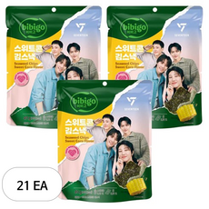 비비고 스위트콘 김스낵, 21개, 40g