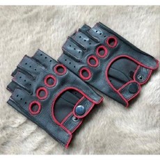 가죽반장갑 글러브 남성 오토바이 바이크 클래식 모터 드라이빙 사이클, 9. 블랙 레드