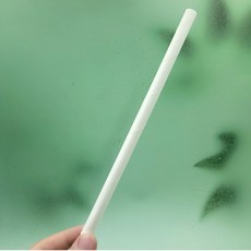버블티 예쁜빨대 벤티용 종이빨대 12x25 백색 개별포장 스트로우 250개, 1개