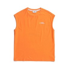 내셔널지오그래픽 키즈 K232URG670 백로고 워터 슬리브리스 라운드티 ORANGE