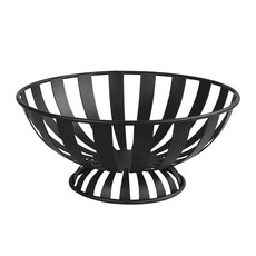 SPECTRUM Diversified Designs 條紋水果保鮮盒, 黑色, 1個