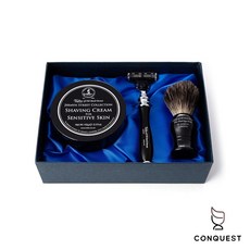 Taylor of Old Bond Street 英國維多利亞傑明刮鬍刀禮盒組，男士經典刮鬍護理套裝, 1個, 刮鬍膏、刮鬍刷、刮鬍刀