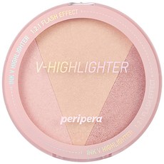 peripera Ink V 打亮粉餅, 三色最佳比例, 打造柔焦美肌, 01Radiance Shot, 1個
